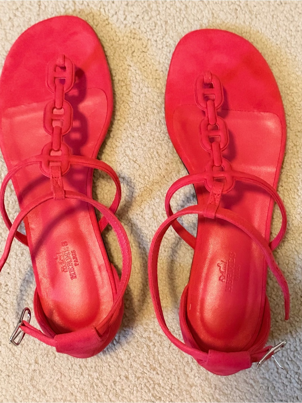 Hermès Lagune Chaîne d’Ancre ankle-strap sandals
